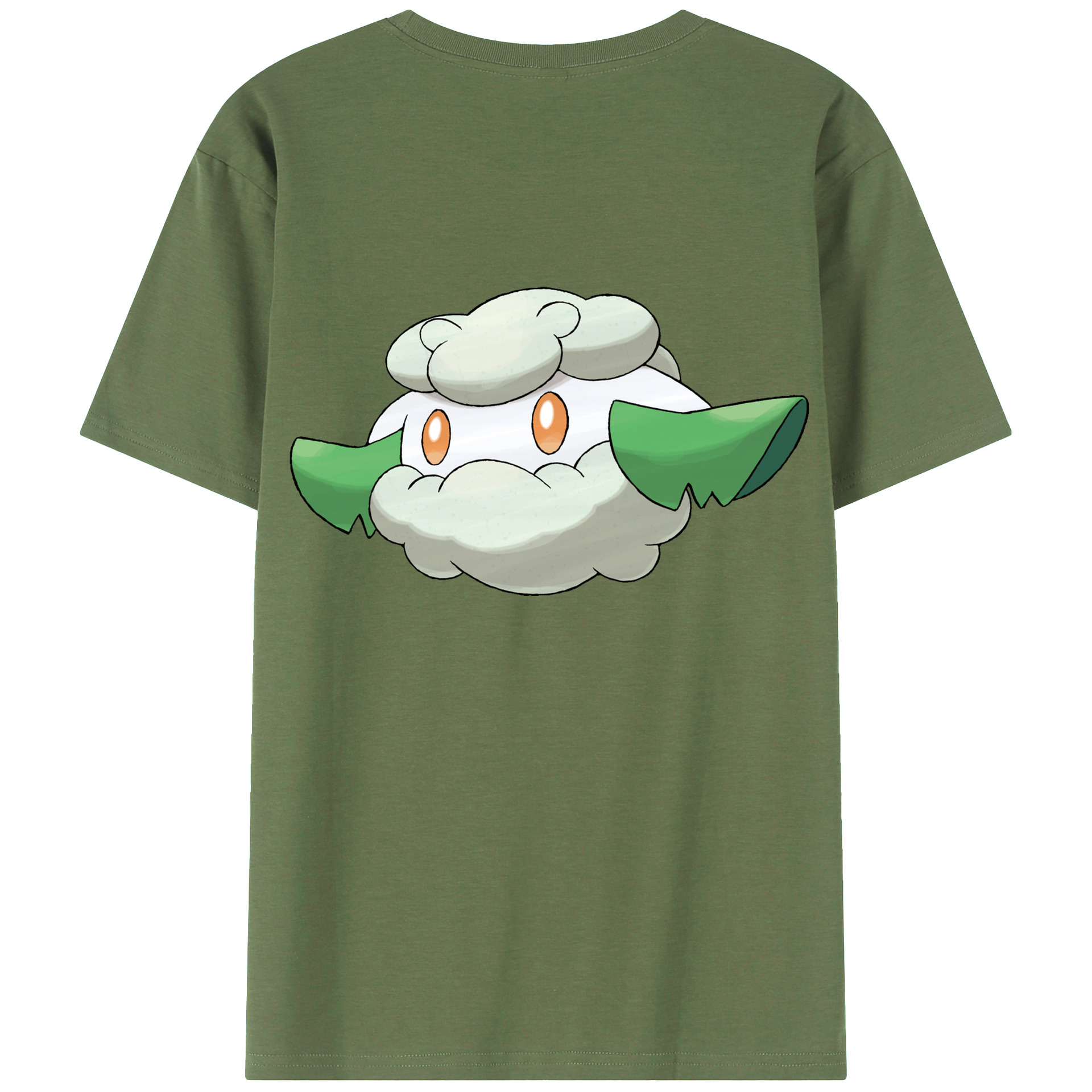 （画像用） ポケットモンスター Pokémon 綿100％ メンズ半袖Tシャツ（バックプリント） 通気性